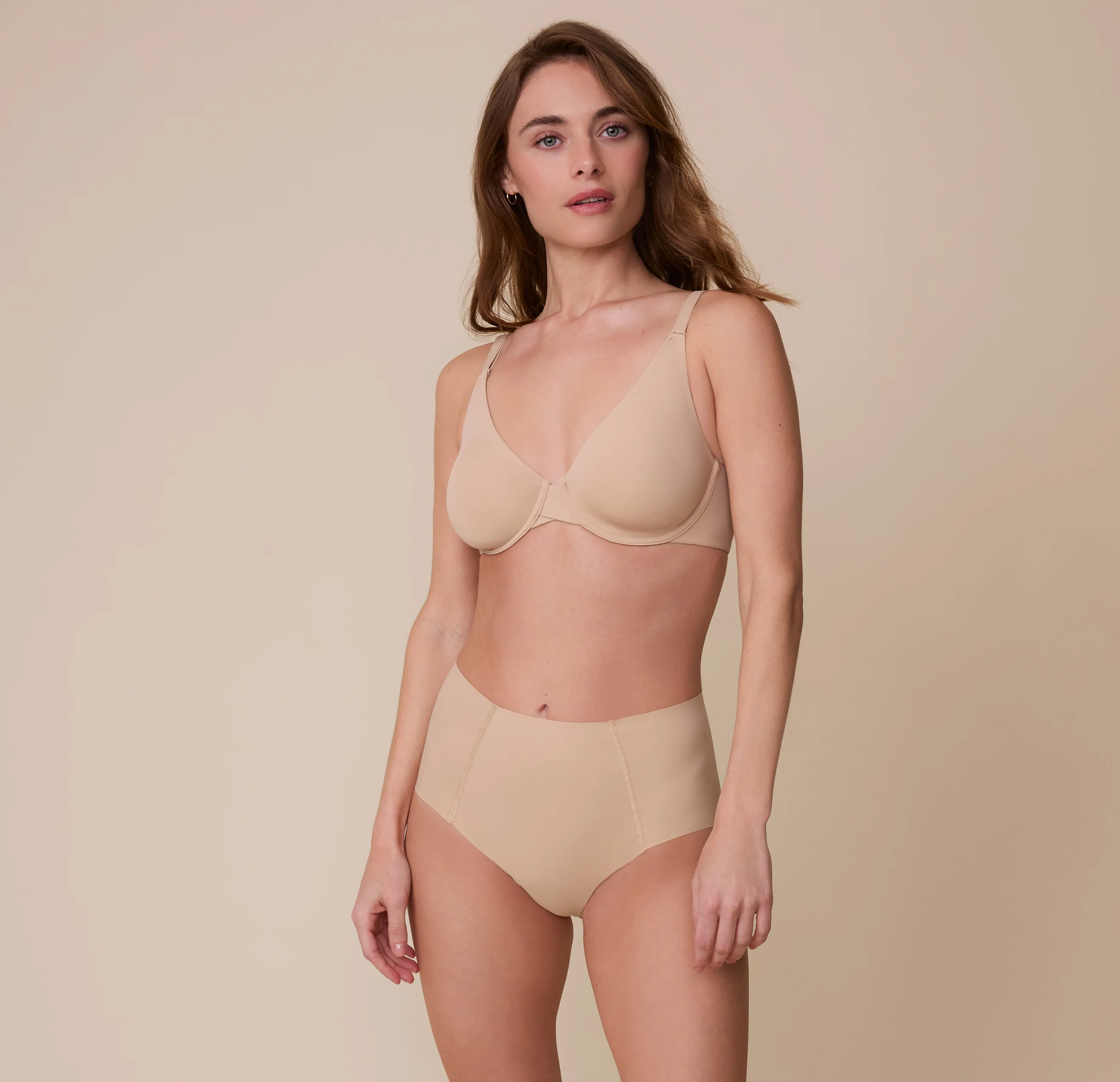 No-Show Highwaist Brief - Beige - Image 6