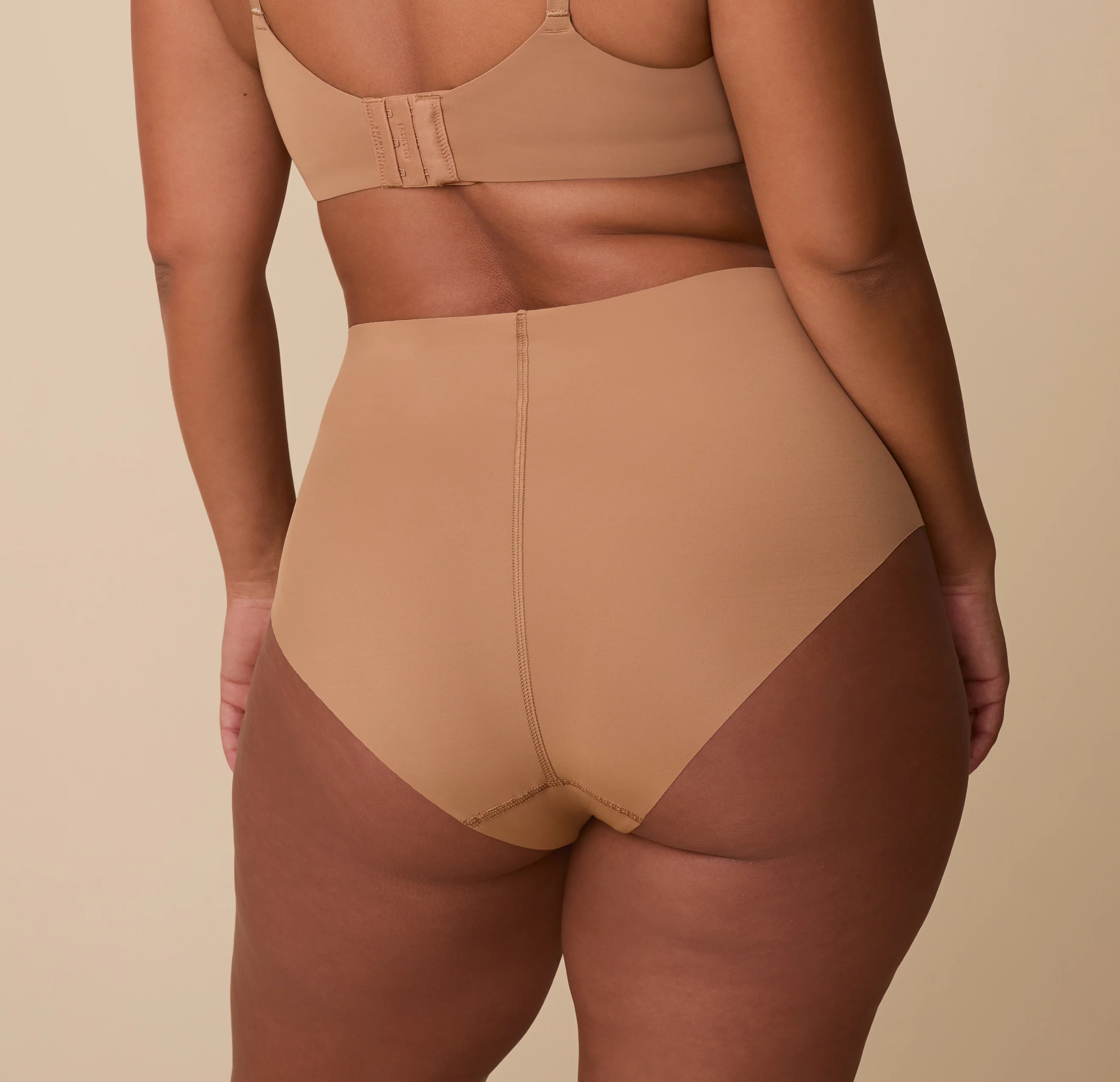 No-Show Highwaist Brief - Tan - Image 4