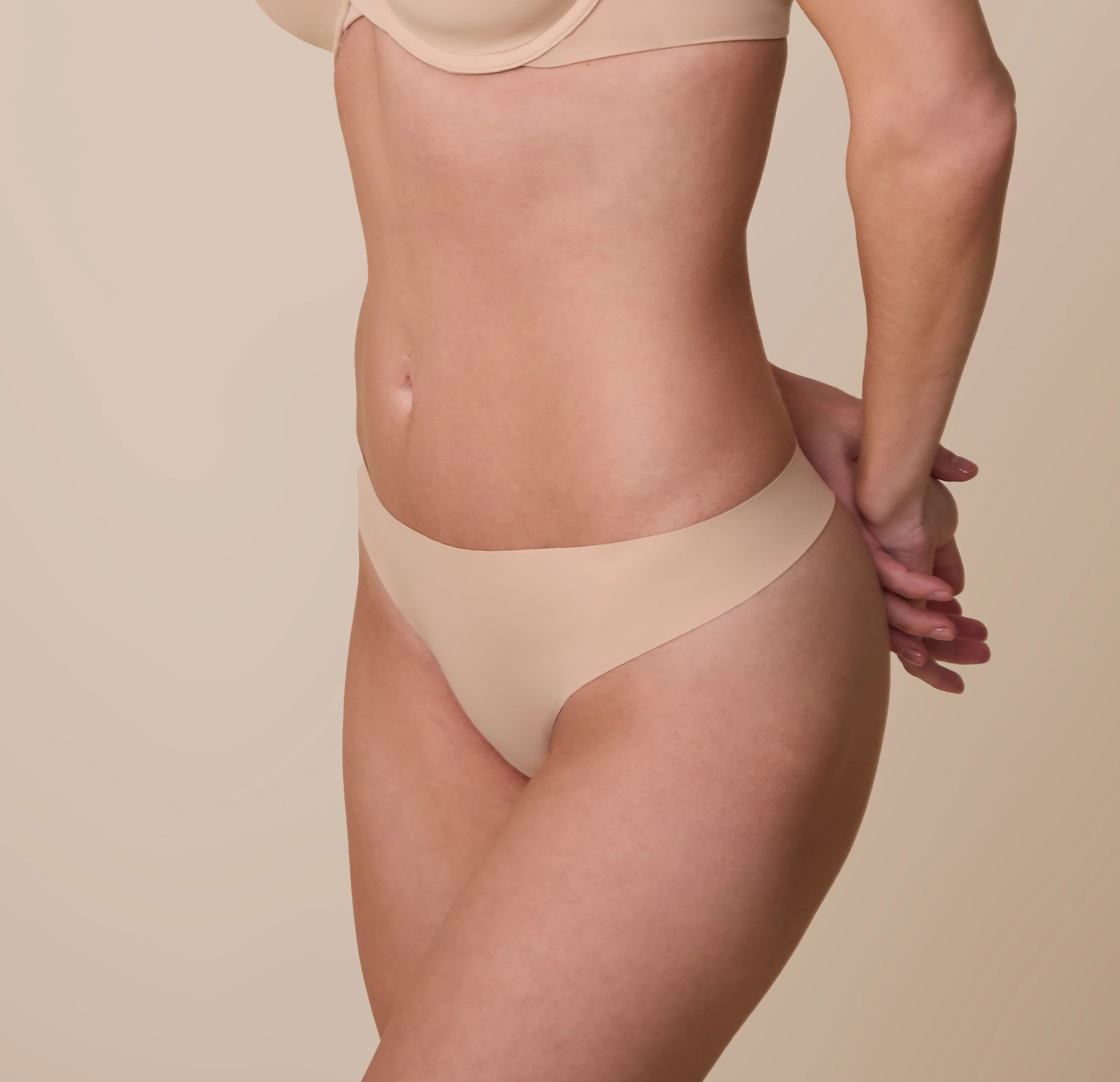 No-Show Thong - Beige - Image 5